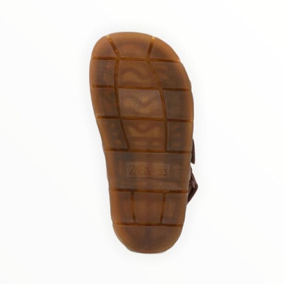 ZARA Kids | Pink | LEATHER SANDALS - Picture 5 of 8